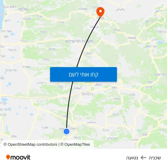 מפת שכניה לנטועה