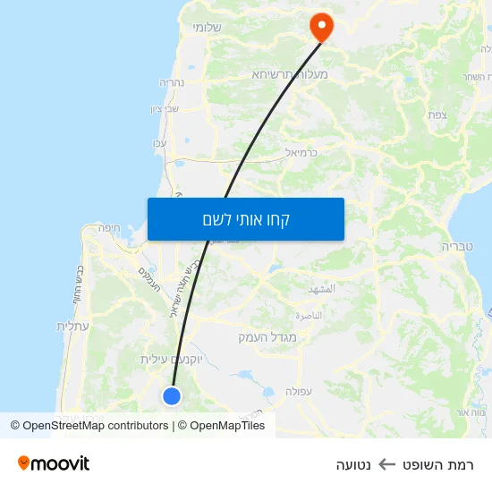 מפת רמת השופט לנטועה