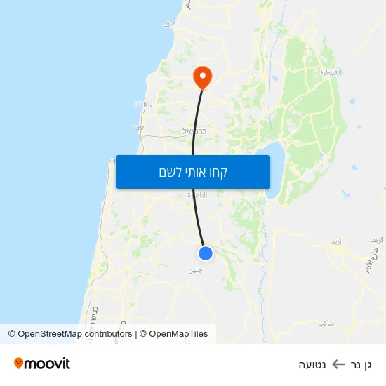 מפת גן נר לנטועה