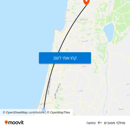 מפת מחלף מסובים לנטועה