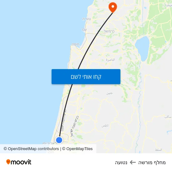 מפת מחלף מורשה לנטועה