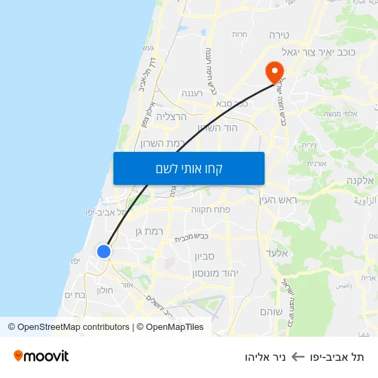 מפת תל אביב-יפו לניר אליהו