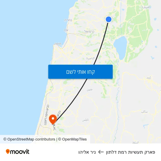 מפת פארק תעשיות רמת דלתון לניר אליהו