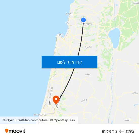 מפת גיתה לניר אליהו