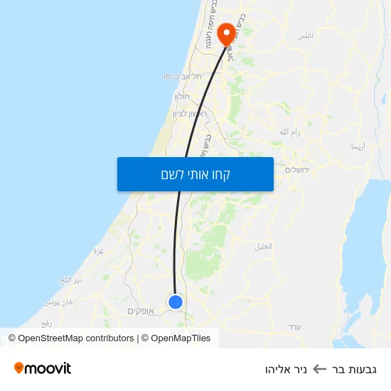 מפת גבעות בר לניר אליהו