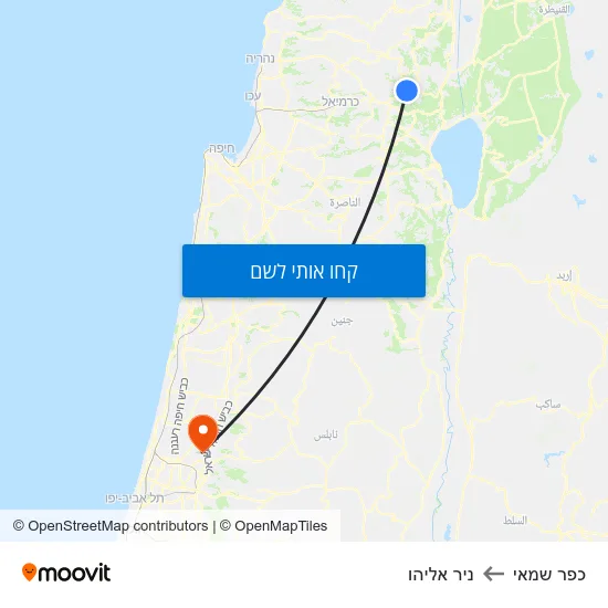 מפת כפר שמאי לניר אליהו