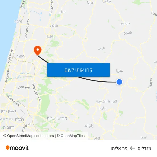 מפת מגדלים לניר אליהו