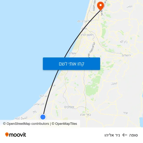 מפת סופה לניר אליהו