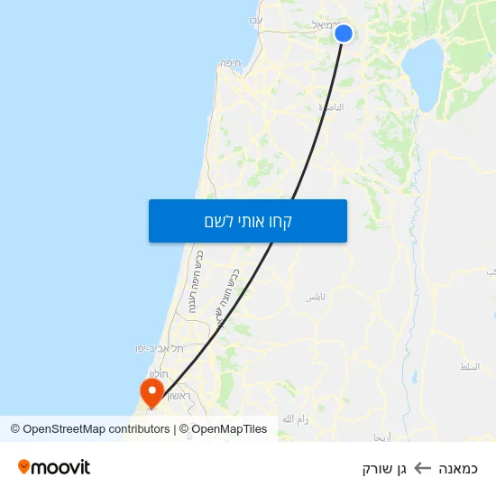 מפת כמאנה לגן שורק