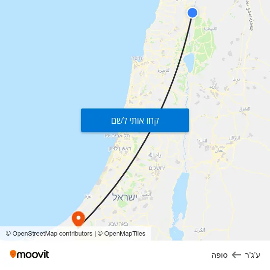 מפת ע'ג'ר לסופה
