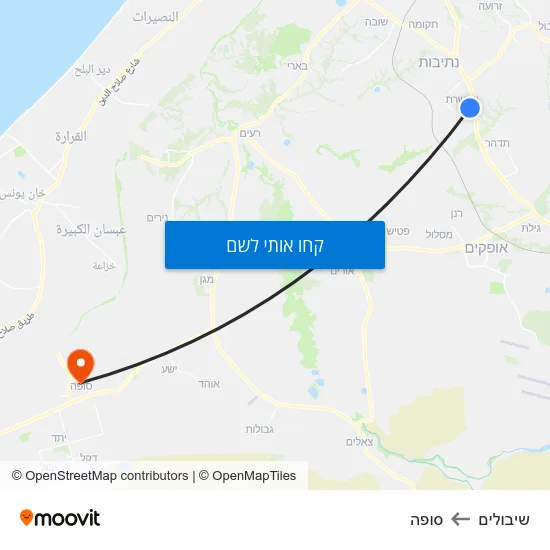 מפת שיבולים לסופה