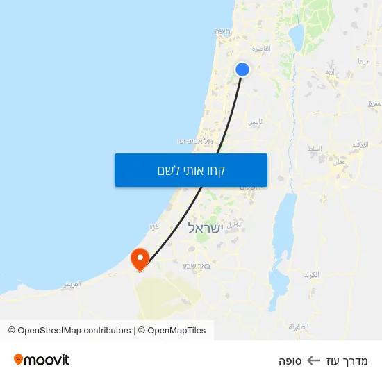 מפת מדרך עוז לסופה