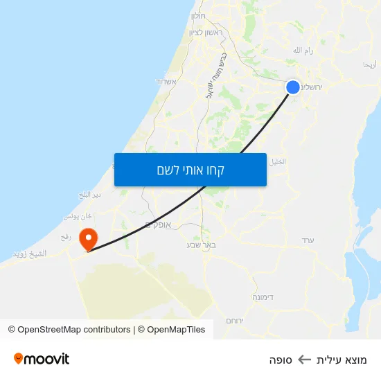 מפת מוצא עילית לסופה