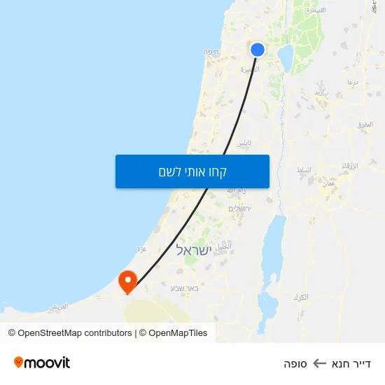 מפת דייר חנא לסופה