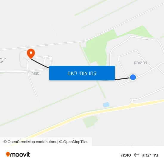 מפת ניר יצחק לסופה