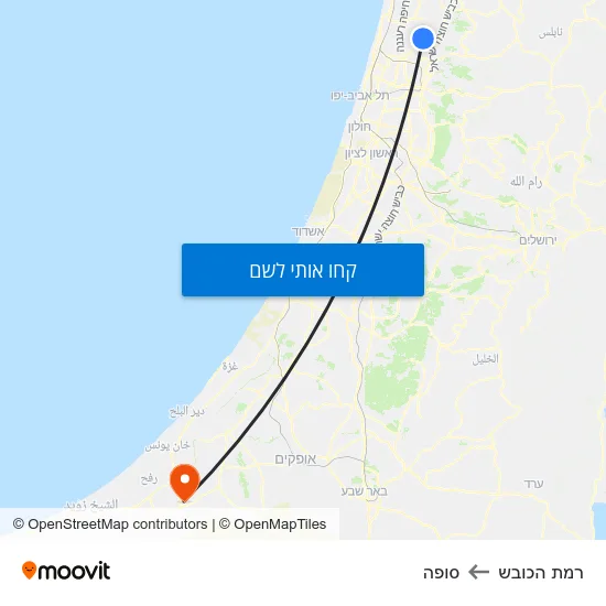 מפת רמת הכובש לסופה