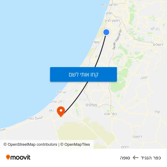 מפת כפר הנגיד לסופה