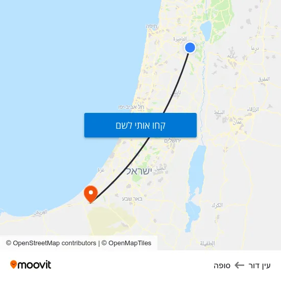 מפת עין דור לסופה
