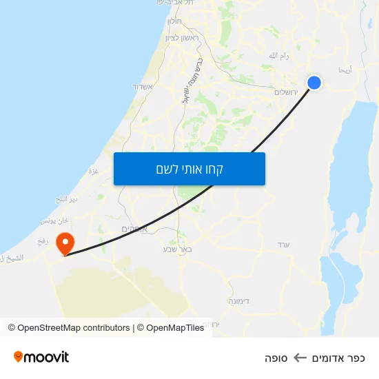 מפת כפר אדומים לסופה