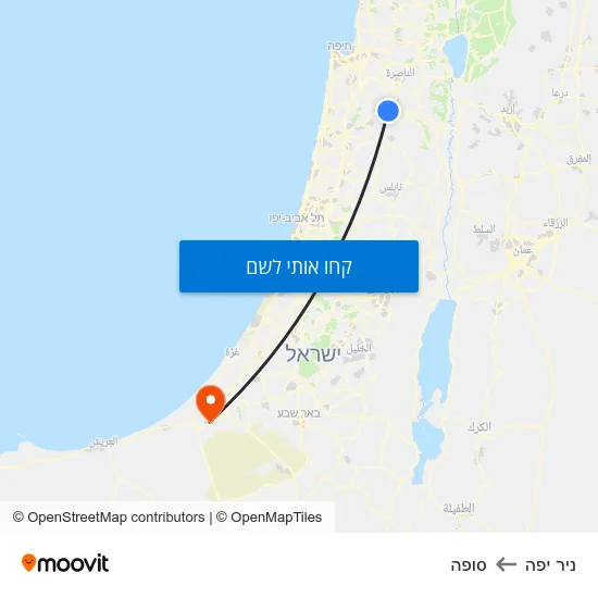 מפת ניר יפה לסופה