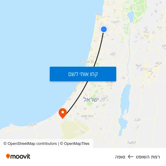 מפת רמת השופט לסופה