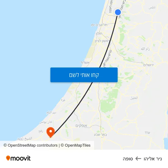 מפת ניר אליהו לסופה