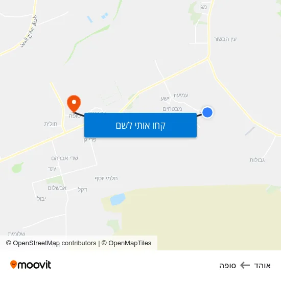 מפת אוהד לסופה
