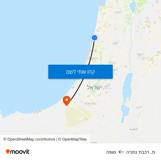 מפת ת. רכבת נתניה לסופה