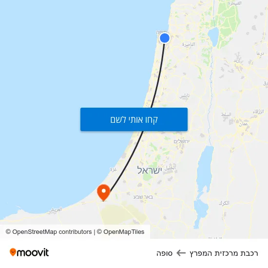 מפת רכבת מרכזית המפרץ לסופה