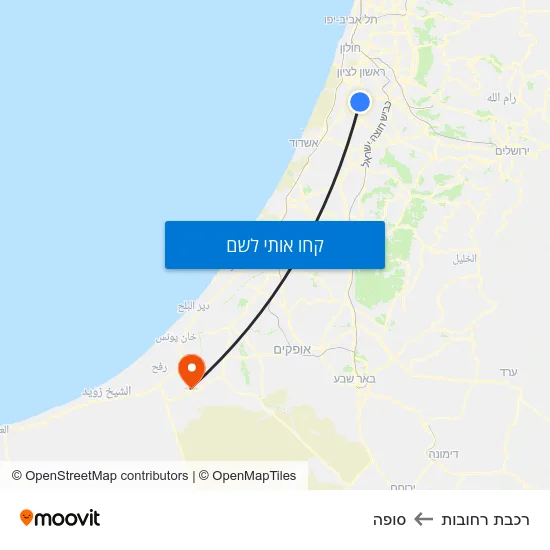מפת רכבת רחובות לסופה