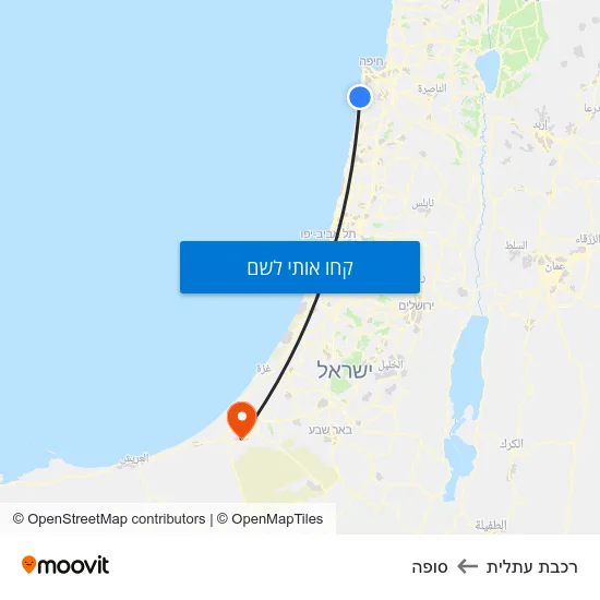 מפת רכבת עתלית לסופה