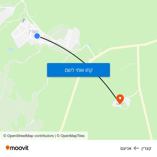 מפת קצרין לאניעם