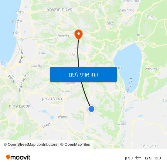 מפת כפר מצר לכמון