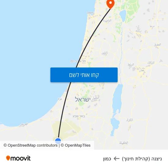 מפת ניצנה (קהילת חינוך) לכמון