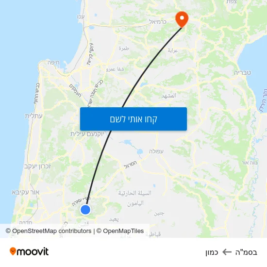 מפת בסמ"ה לכמון