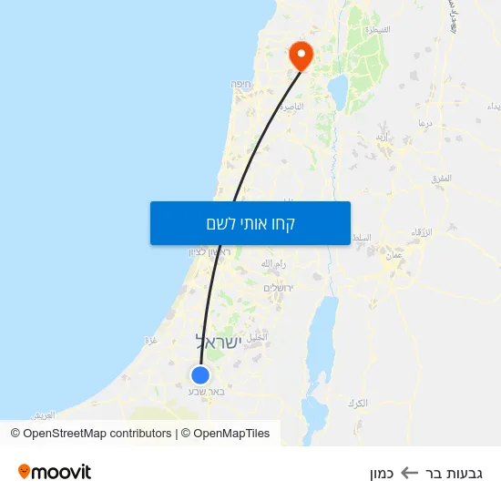 מפת גבעות בר לכמון