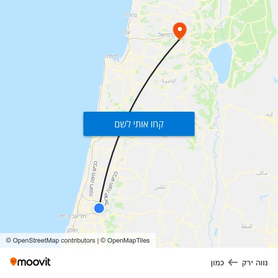 מפת נווה ירק לכמון