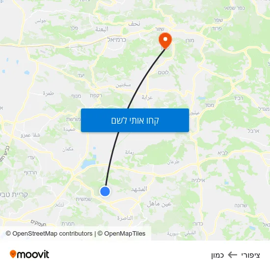 מפת ציפורי לכמון