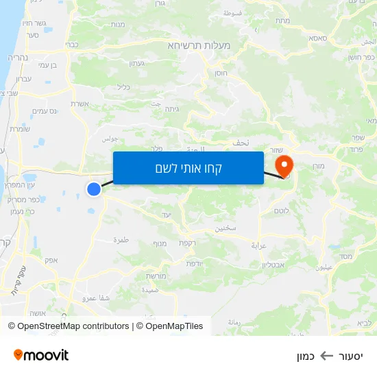 מפת יסעור לכמון