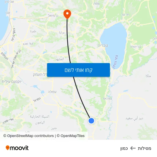 מפת מסילות לכמון