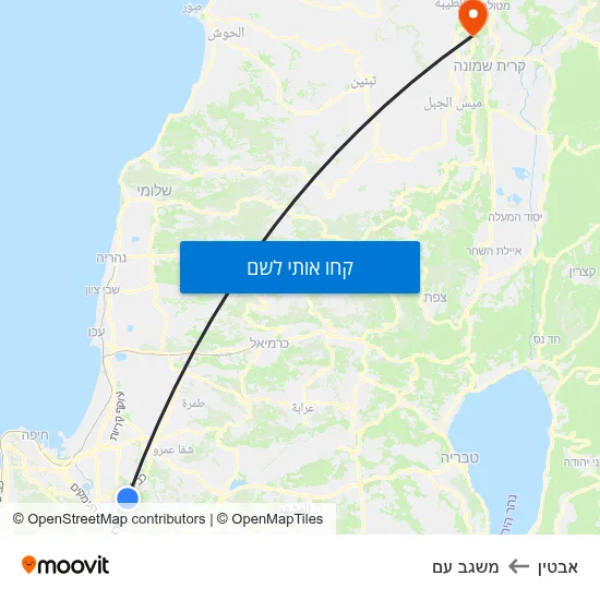 מפת אבטין למשגב עם