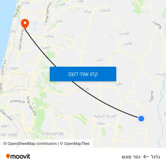 מפת גלגל לכפר מונש
