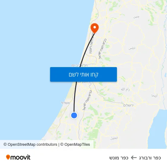 מפת כפר ורבורג לכפר מונש