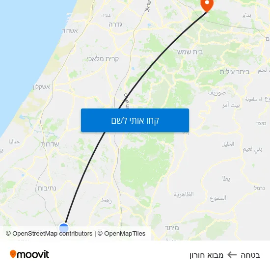מפת בטחה למבוא חורון