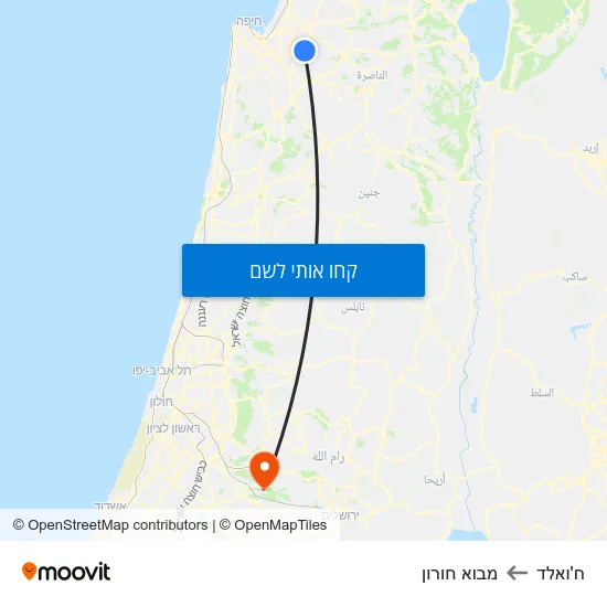 מפת ח'ואלד למבוא חורון