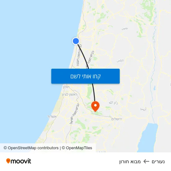 מפת נעורים למבוא חורון