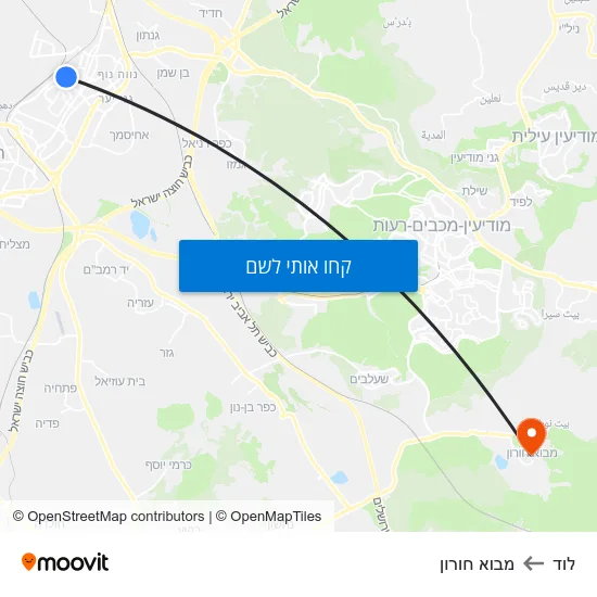 מפת לוד למבוא חורון