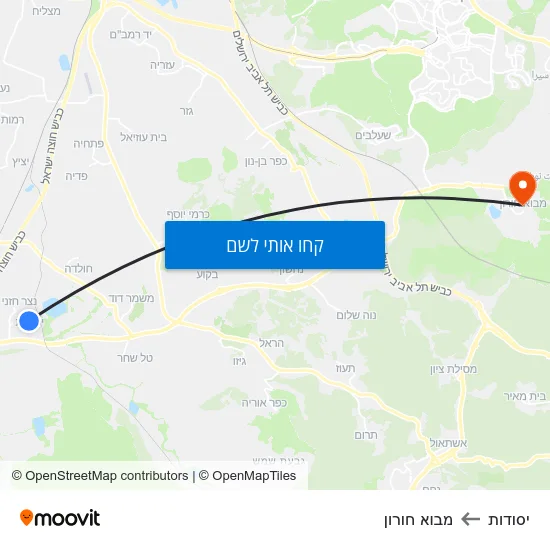 מפת יסודות למבוא חורון