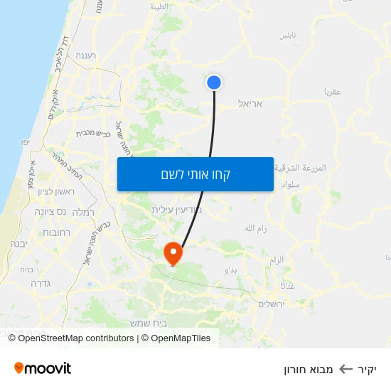 מפת יקיר למבוא חורון