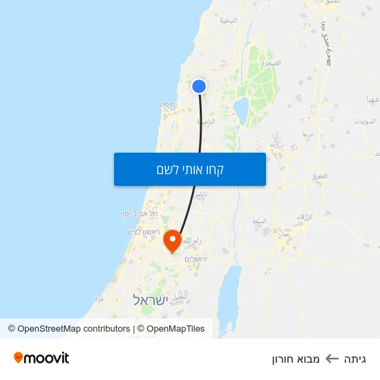 מפת גיתה למבוא חורון